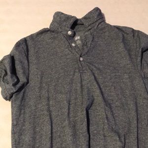 H&M grey polo size small